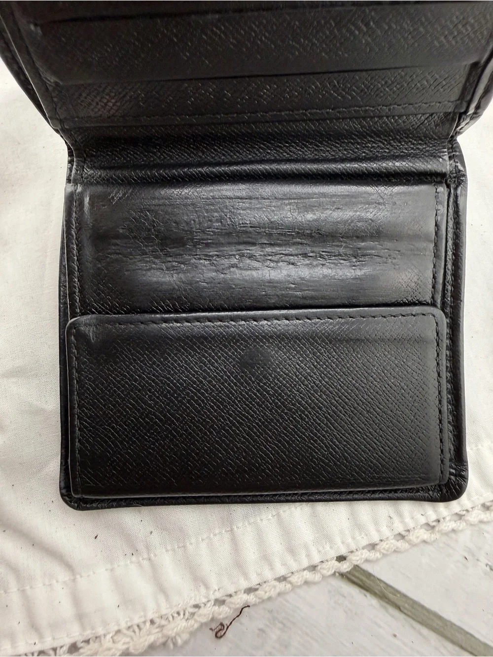 AUTHENTIC Louis Vuitton Marco Wallet. Black.